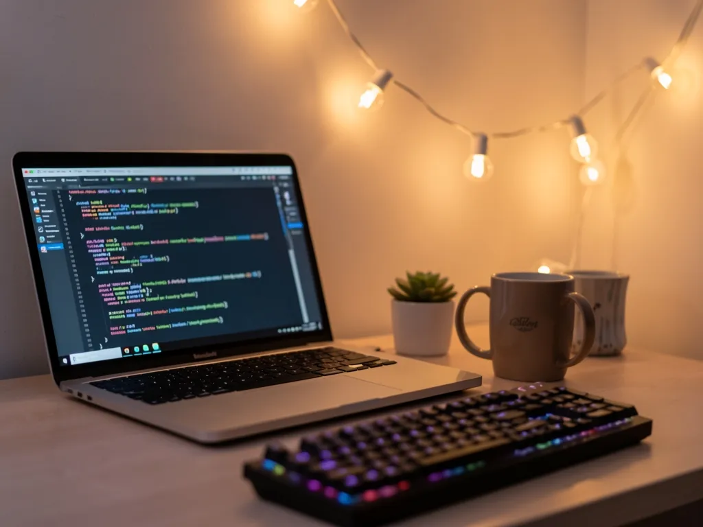 A developer's desk